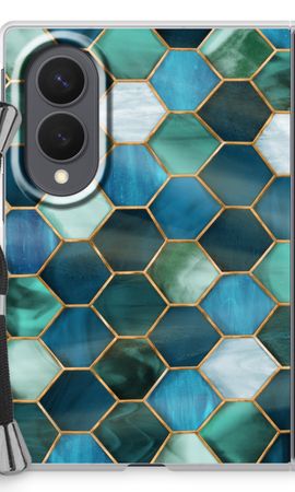 Hexagons in stained glass