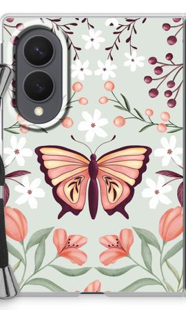 Butterfly in a floral world