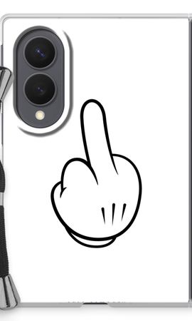 Mittelfinger weiß