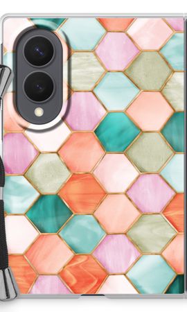 Hexagons in stained glass