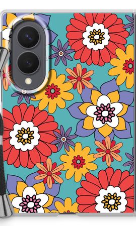 Retro Flowers - Blue
