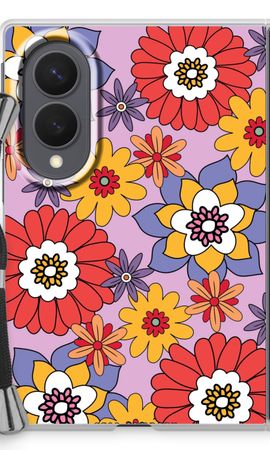 Retro Flowers - Purple