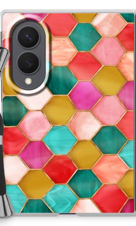Hexagons in stained glass