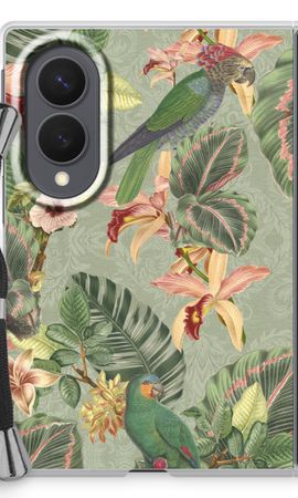 Tropical jungle parrot