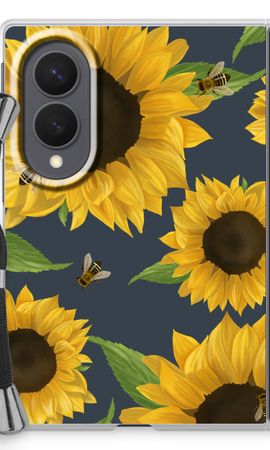 Sunflower and bees