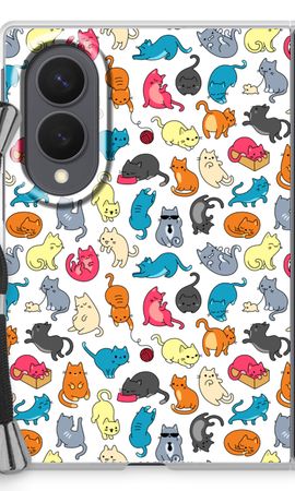 Colourful cats