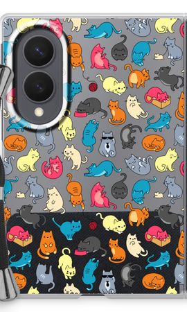Colourful cats