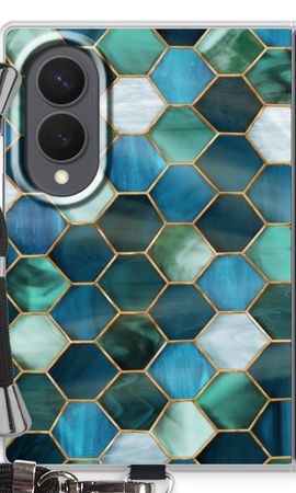 Hexagons in stained glass