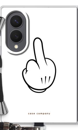 Mittelfinger weiß