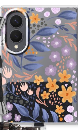 Flowers with blue leaves
