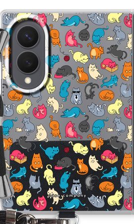 Colourful cats