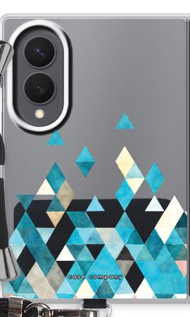 Coloured triangles blue