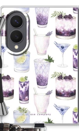 Violet cocktails
