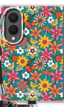 Retro Flowers N°2 - Blue