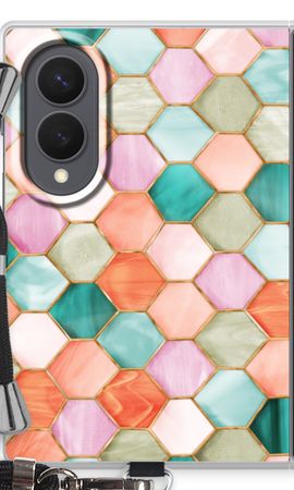 Hexagons in stained glass