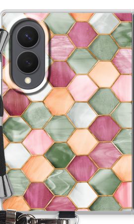 Hexagons in stained glass