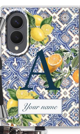 Monogram Blaue Fliesen