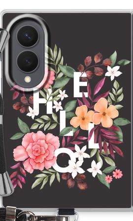 Hello in flowers