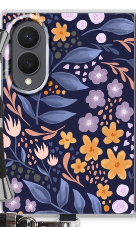 Flowers with blue leaves