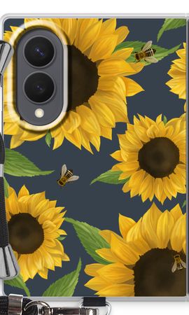 Sunflower and bees