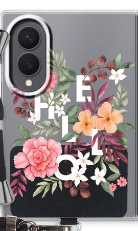 Hello in flowers
