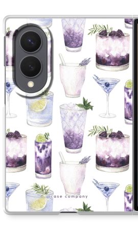 Violet cocktails