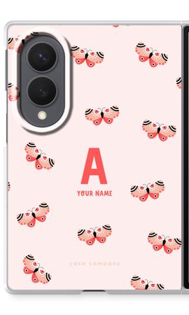 Rosy Butterflies Monogram