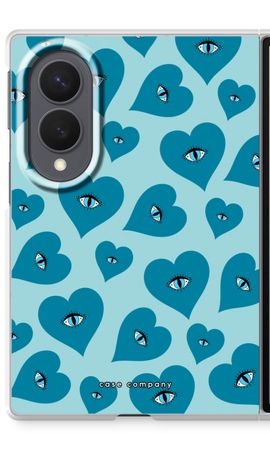 Blue heart eyes