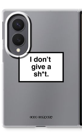 Don't give a shit