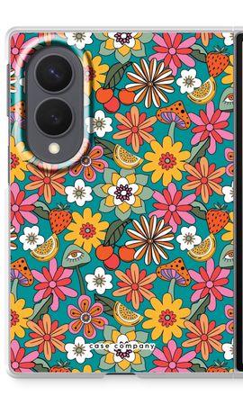 Retro Flowers N°2 - Blue