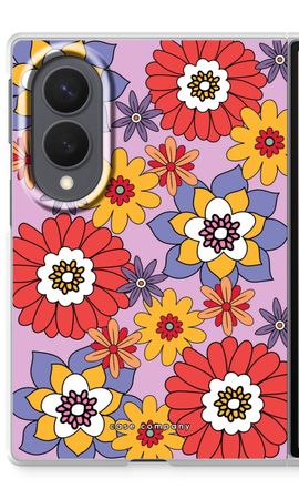 Retro Flowers - Purple