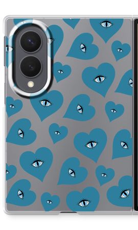 Blue heart eyes