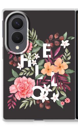 Hello in flowers