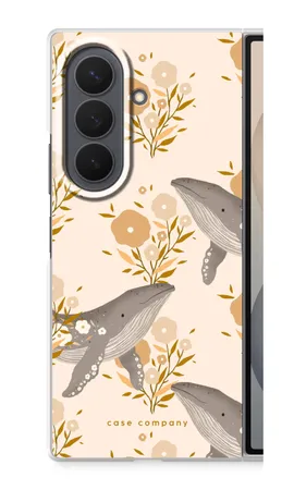Floral Whales, Samsung Galaxy Z Fold8 Ultra soft case