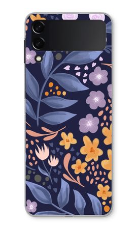 Flowers with blue leaves