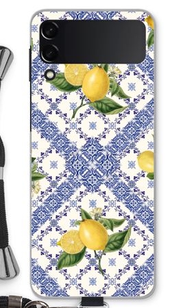 Blue tiles and lemons