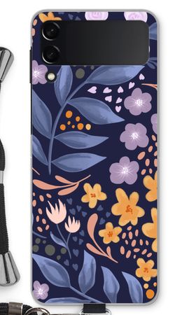 Flowers with blue leaves