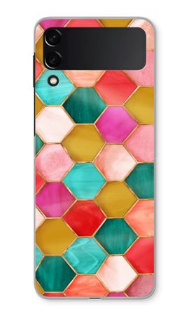 Hexagons in stained glass