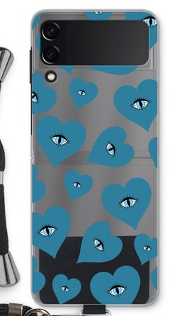 Blue heart eyes