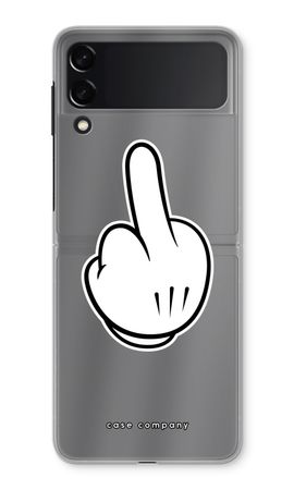 Middle finger white