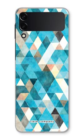 Coloured triangles blue