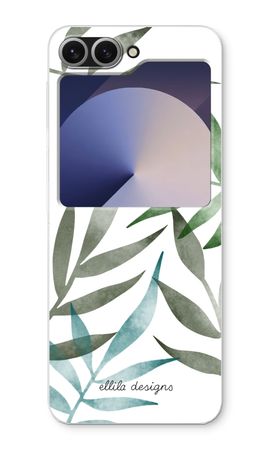 Tropical watercolor leaves