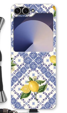 Blue tiles and lemons