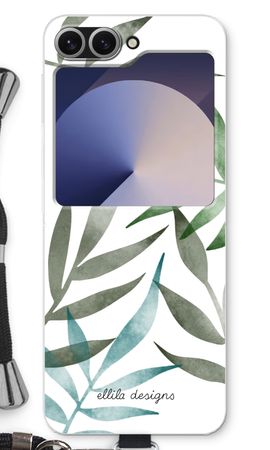 Tropical watercolor leaves