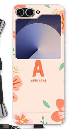 Tropical Pink Flowers Monogram