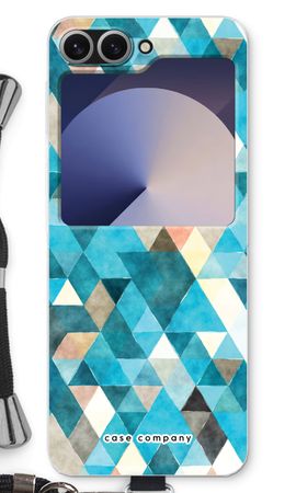 Coloured triangles blue