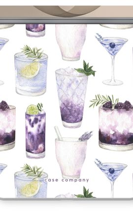 Violet cocktails