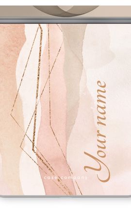 Gold Lines Namecase - Blush