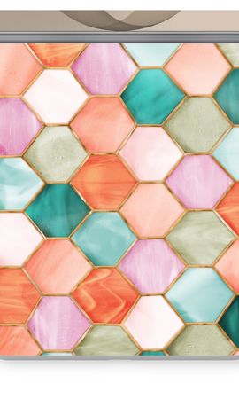 Hexagons in stained glass