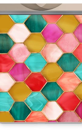 Hexagons in stained glass